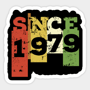 1979 vintage birthday t-shirt Sticker